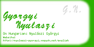 gyorgyi nyulaszi business card